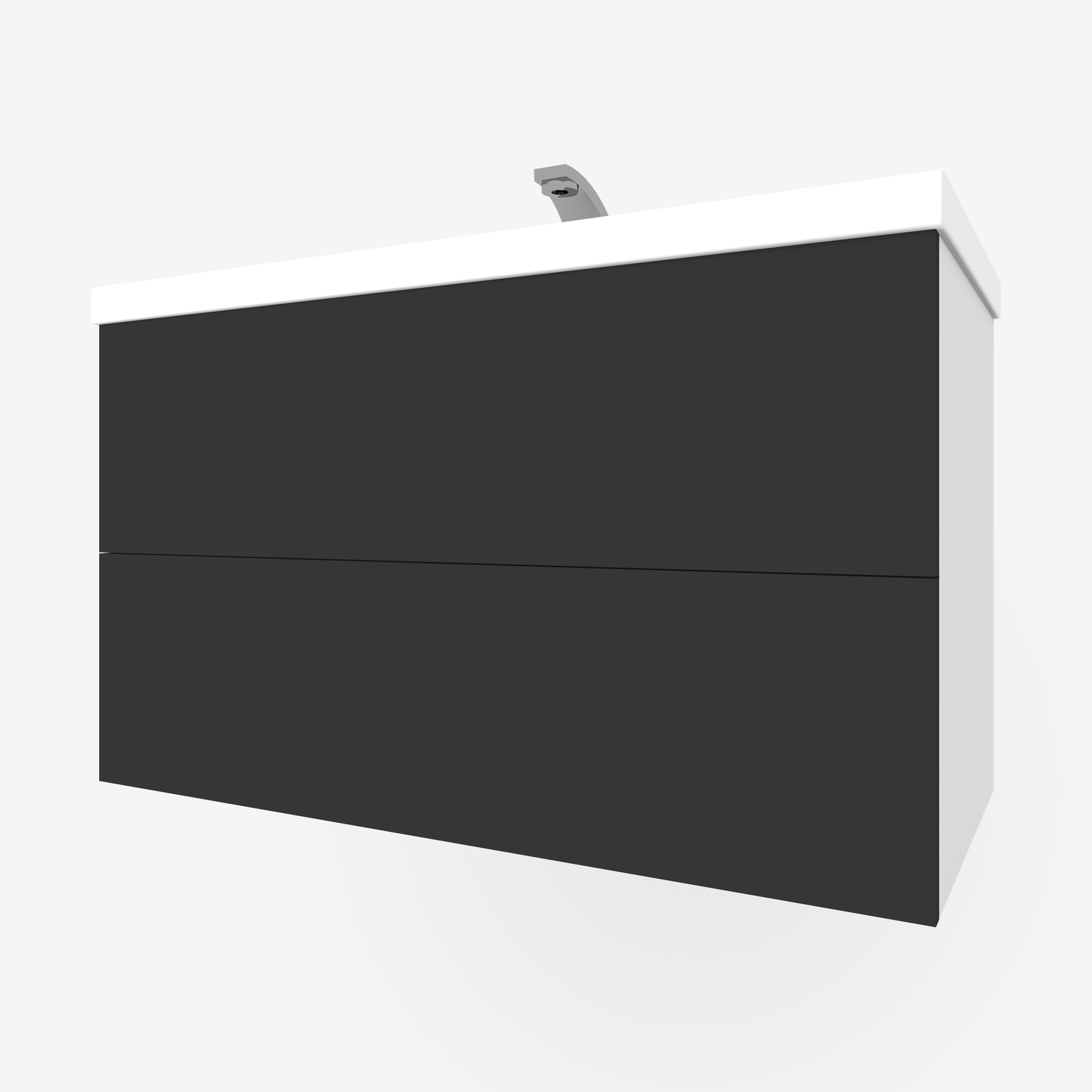 Black Slab 2-Drawers for Godmorgon