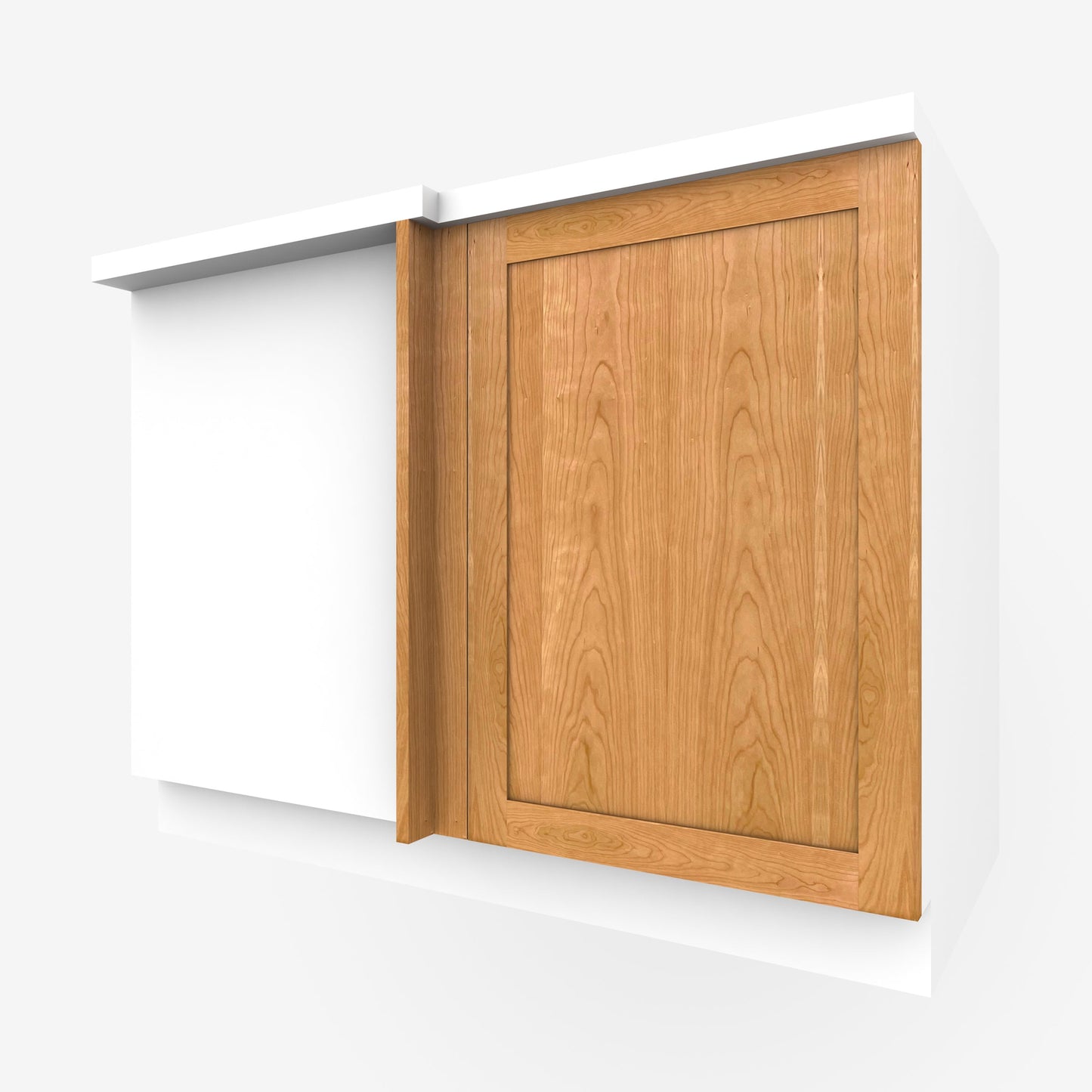 Cherry Shaker Corner Cabinet Door for Sektion