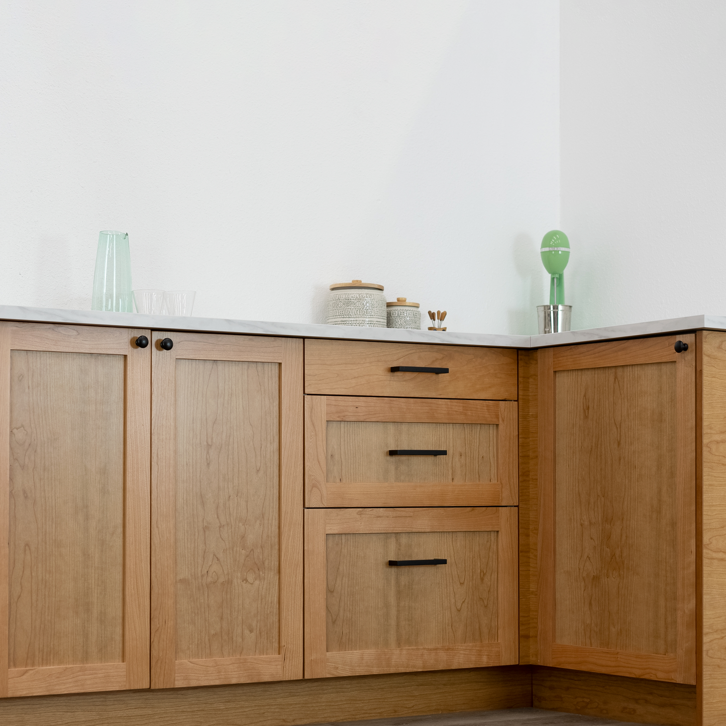 Cherry Shaker Corner Cabinet Door for Sektion