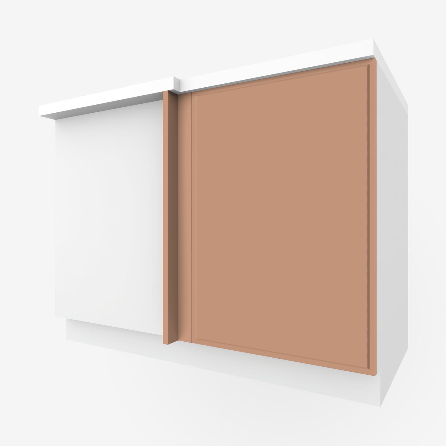 Clay Outline Corner Cabinet Door for Sektion