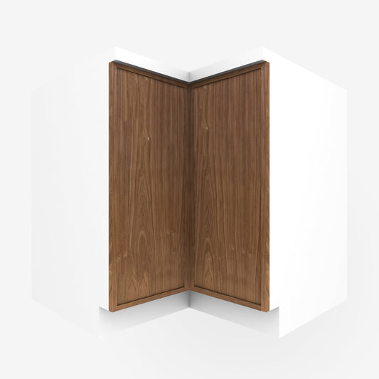 Walnut Outline Corner Cabinet Door for Sektion