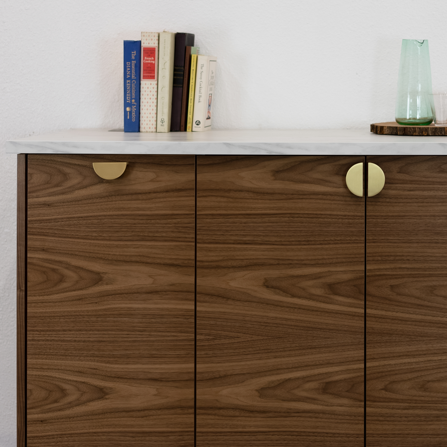 Walnut Corner Cabinet Door for Sektion