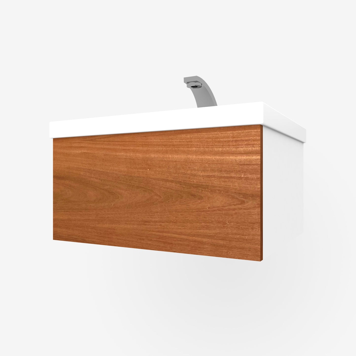 Mahogany 1-Drawer for Godmorgon, Horizontal Grain - Real Wood Veneer