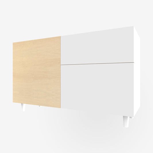 Maple Door for Besta, Horizontal Grain 23 5/8" 25 1/4"