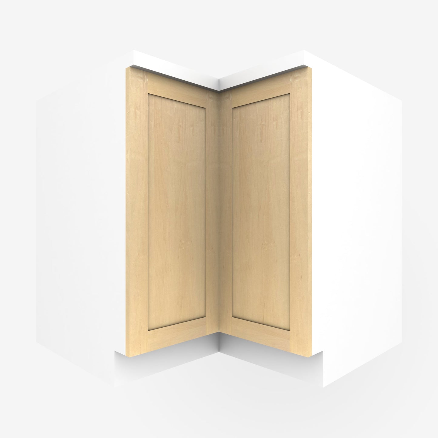 2-piece Maple Shaker Lazy Susan cabinet door set