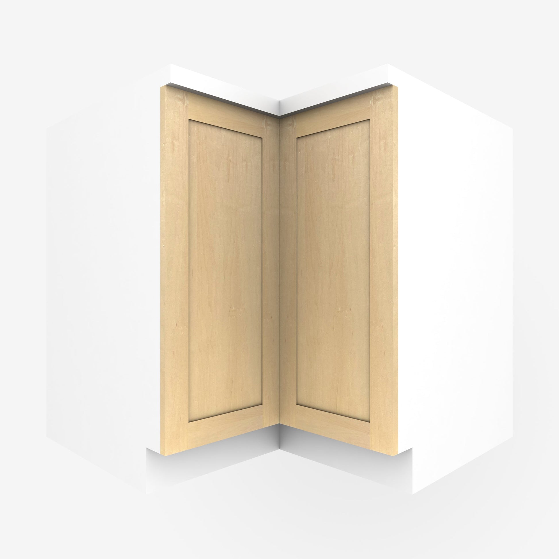 2-piece Maple Shaker Lazy Susan cabinet door set