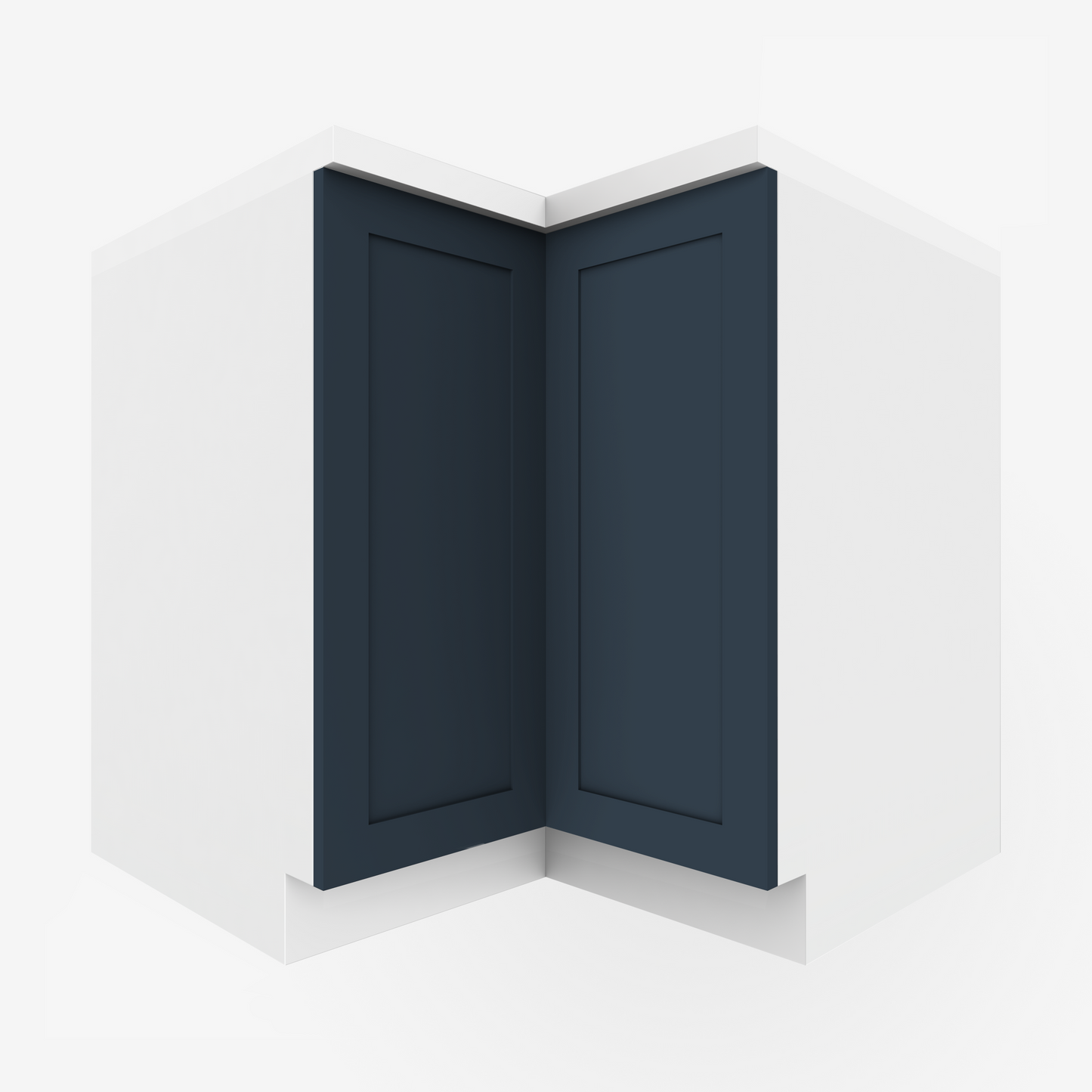 Marine Blue Shaker Corner Cabinet Door for Sektion