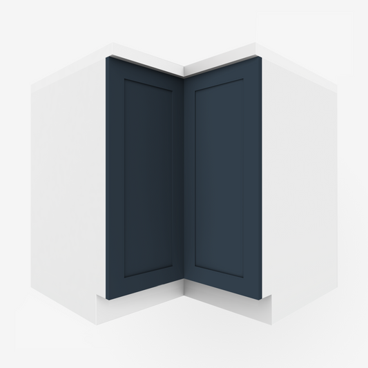Marine Blue Shaker Corner Cabinet Door for Sektion