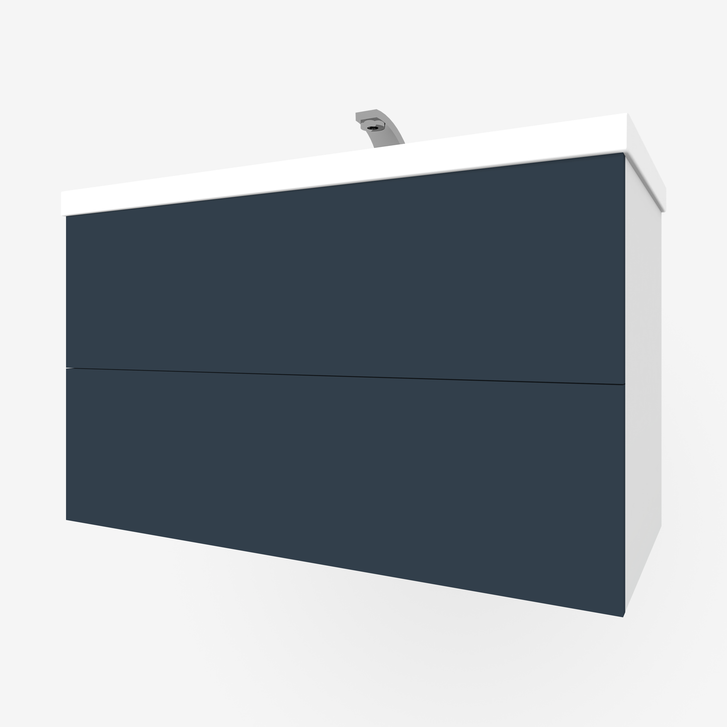 Marine Blue Slab 2-Drawers for Godmorgon