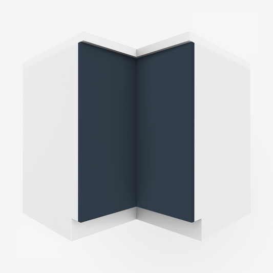 Marine Blue Slab Corner Cabinet Door for Sektion