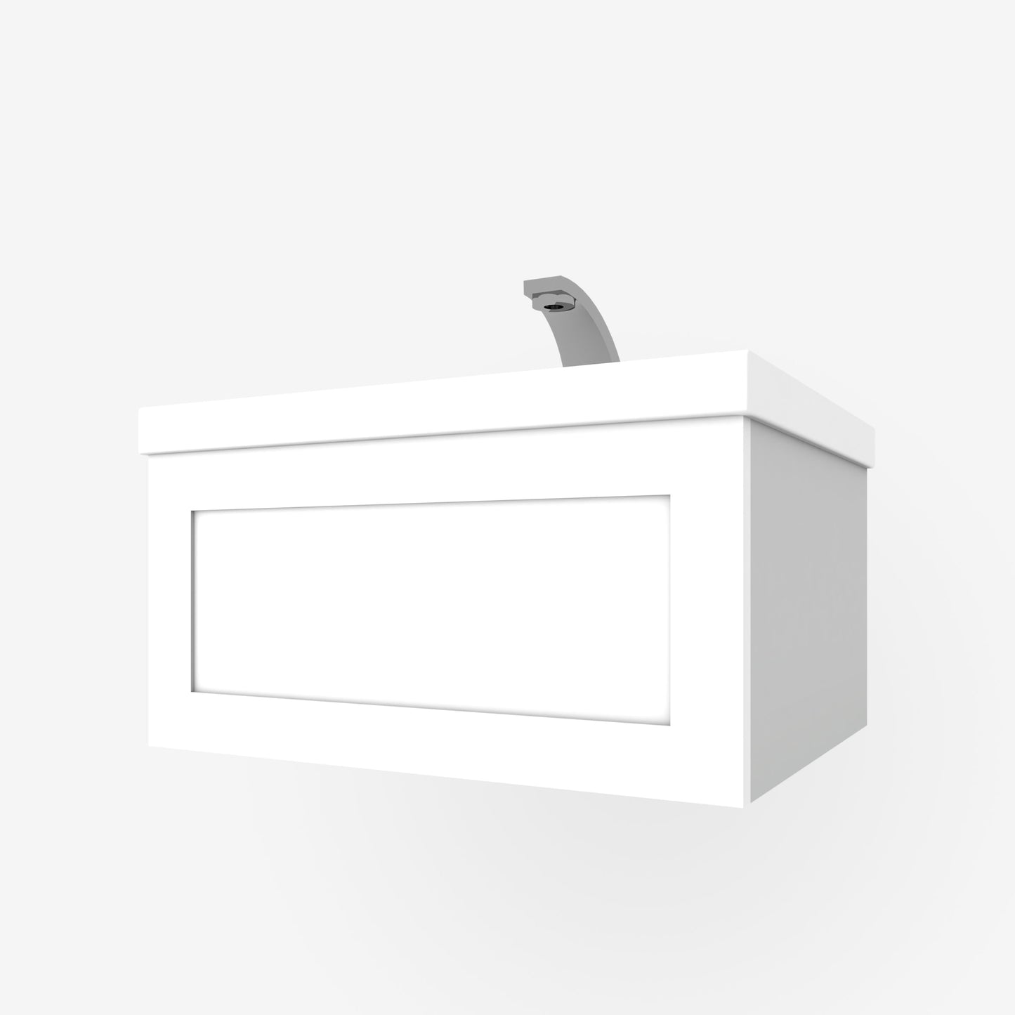 Modern White Shaker 1-Drawer for Godmorgon - Acrylic