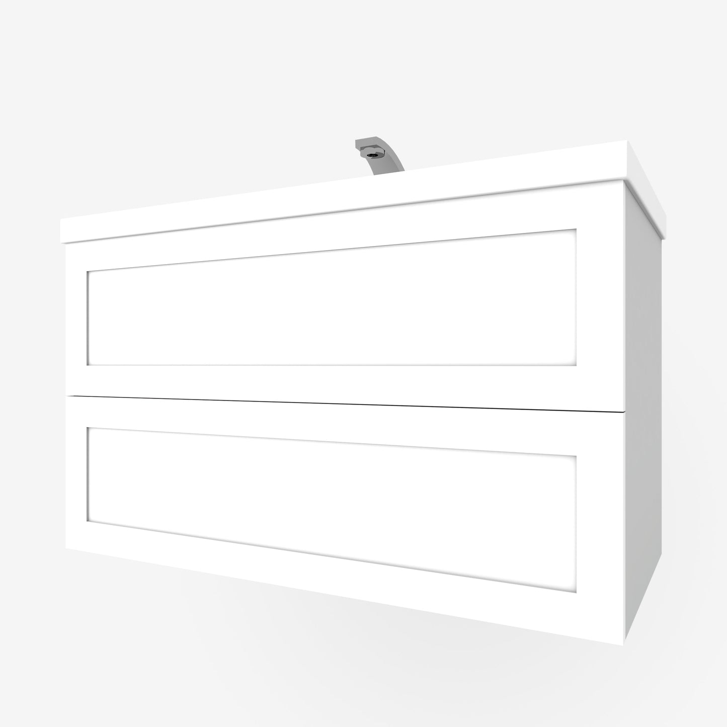 White Shaker 2-Drawers for Godmorgon