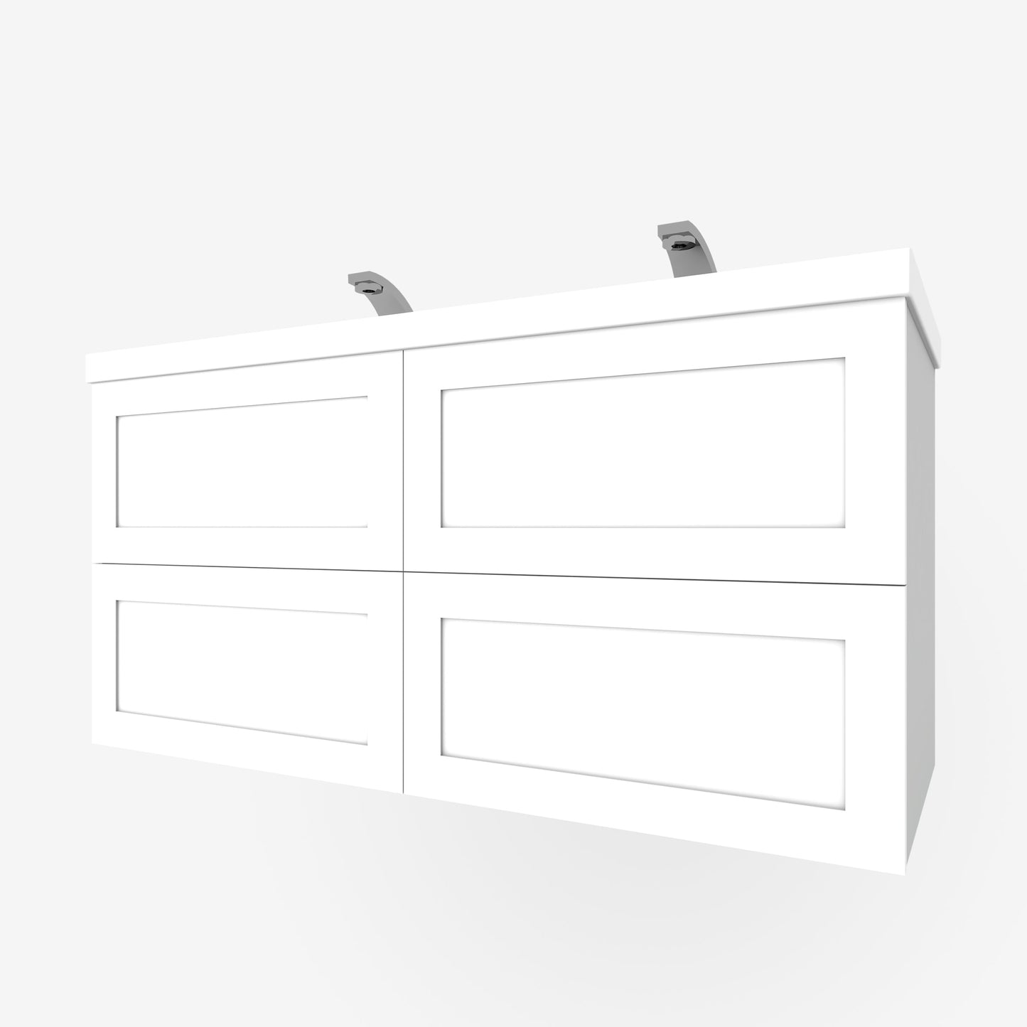 Modern White Shaker 4-Drawers for Godmorgon - Acrylic