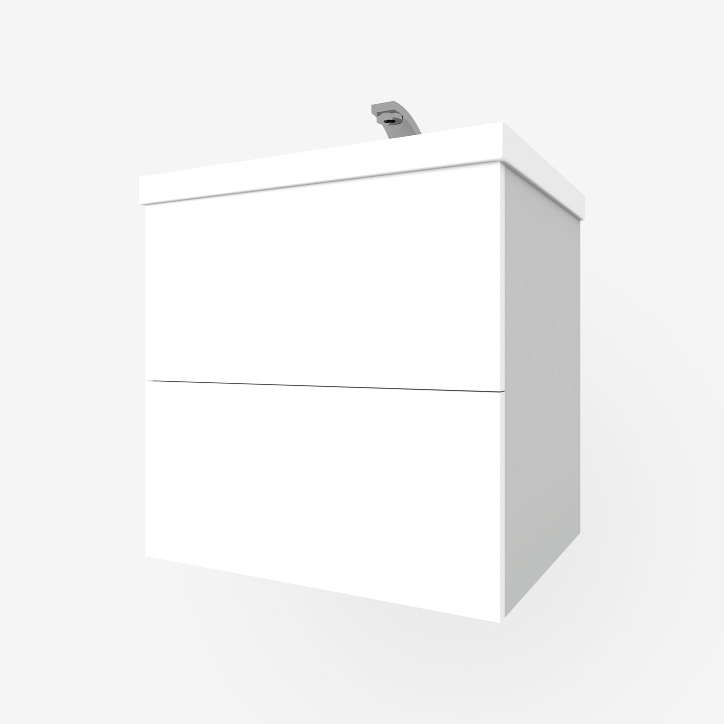 Modern White Slab 2-Drawers for Godmorgon - Acrylic