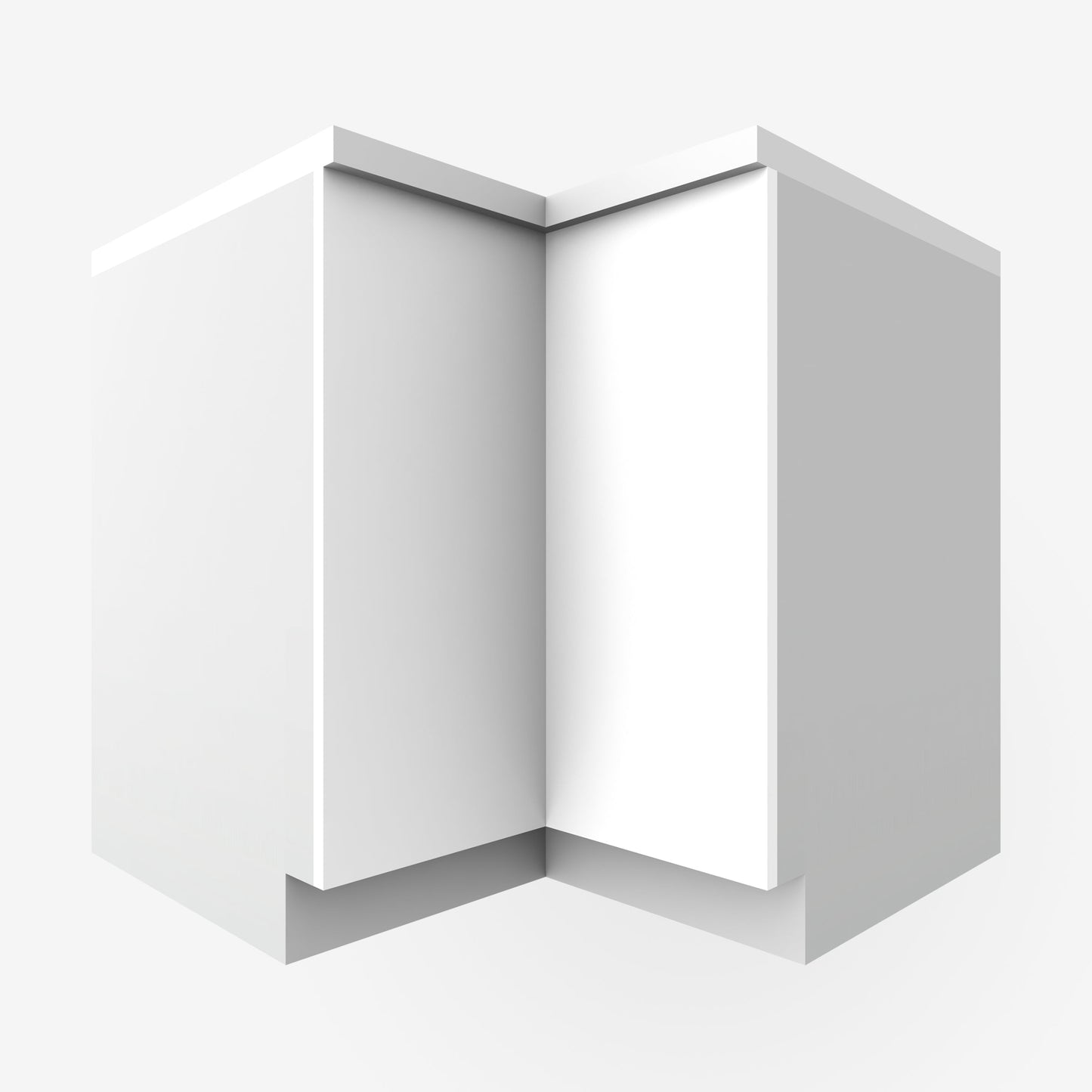 White Slab Corner Cabinet Door for Sektion