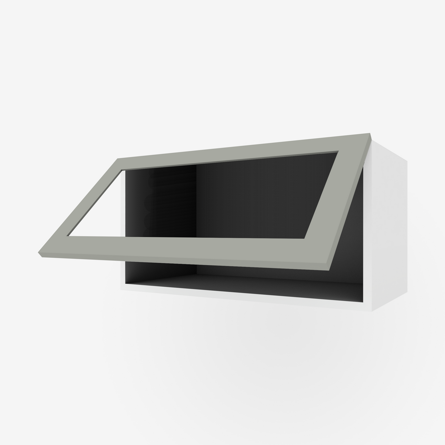 Revere Grey Shaker Glass-Ready Door for Sektion