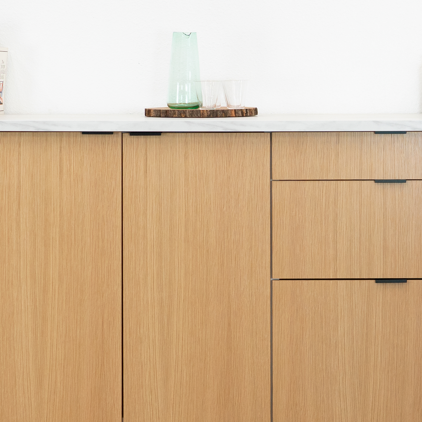 Rift White Oak Pull-Out Drawer for Sektion