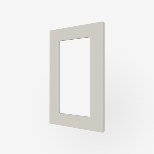 Soapstone Shaker Glass-Ready Door for Sektion