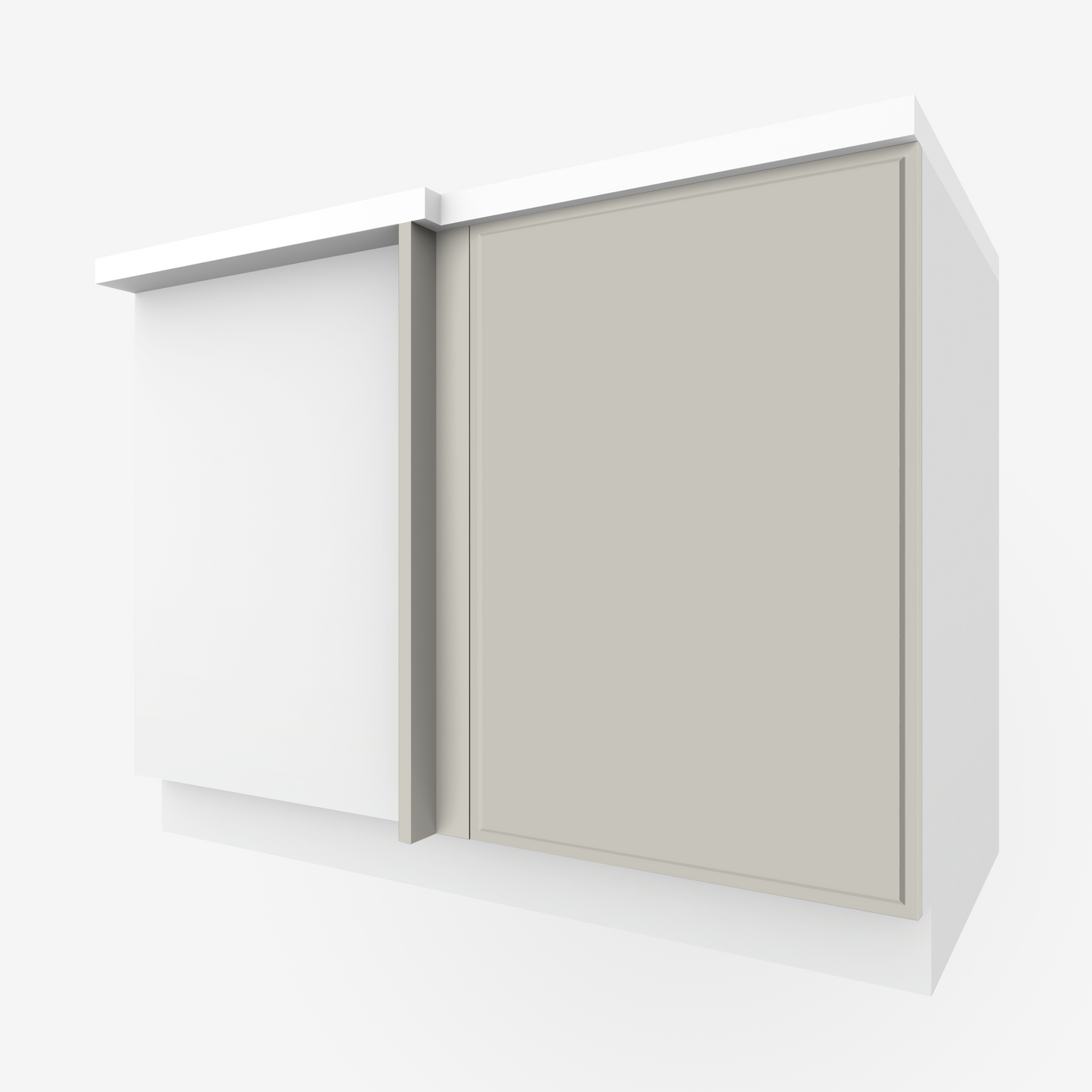 Soapstone Outline Corner Cabinet Door for Sektion