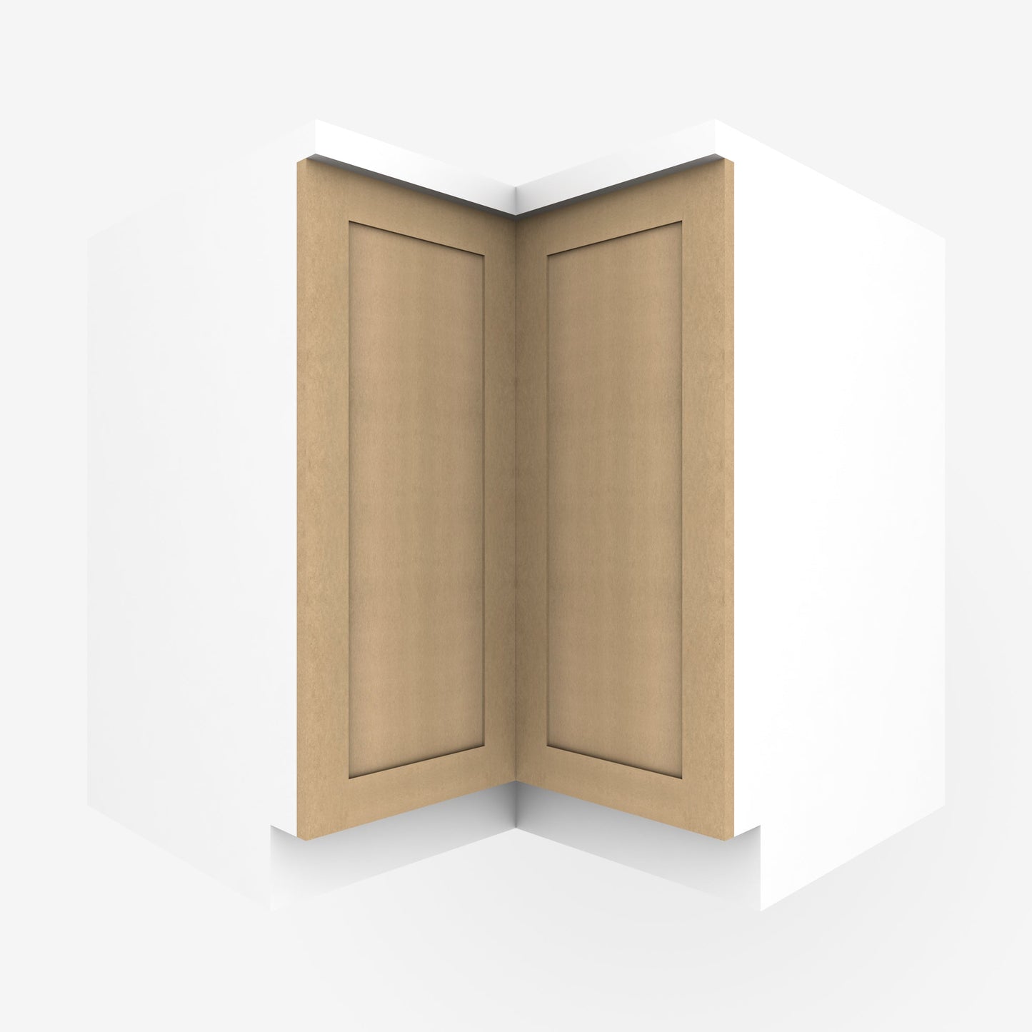 Paint-Ready Shaker Corner Cabinet Door for Sektion