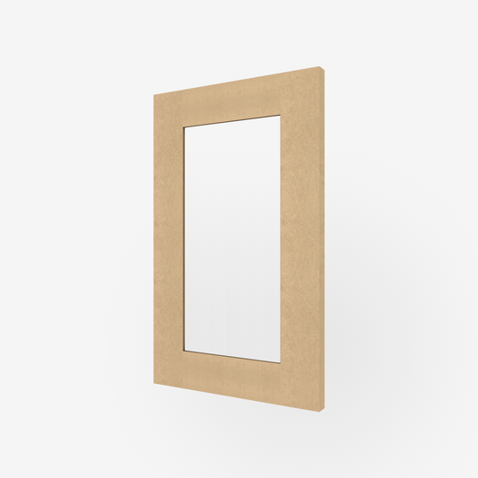 Unfinished Shaker Glass-Ready Door for Sektion