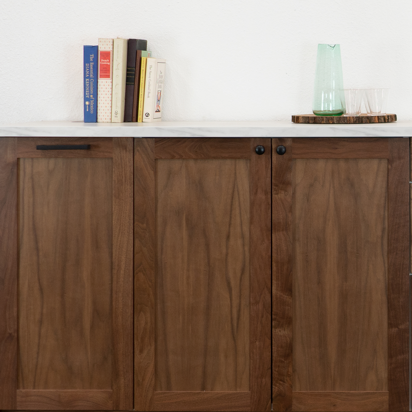 Walnut Shaker Pull-Out Drawer for Sektion