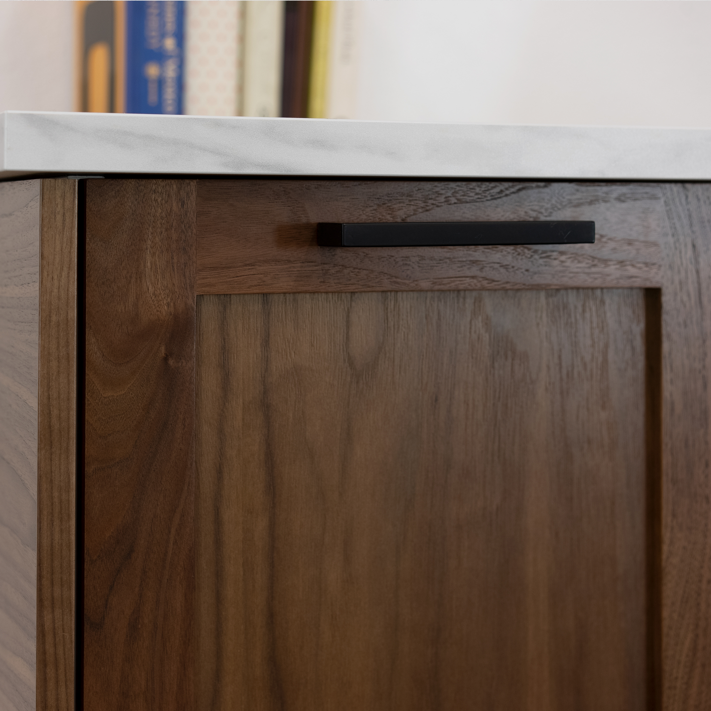 Walnut Shaker Corner Cabinet Door for Sektion
