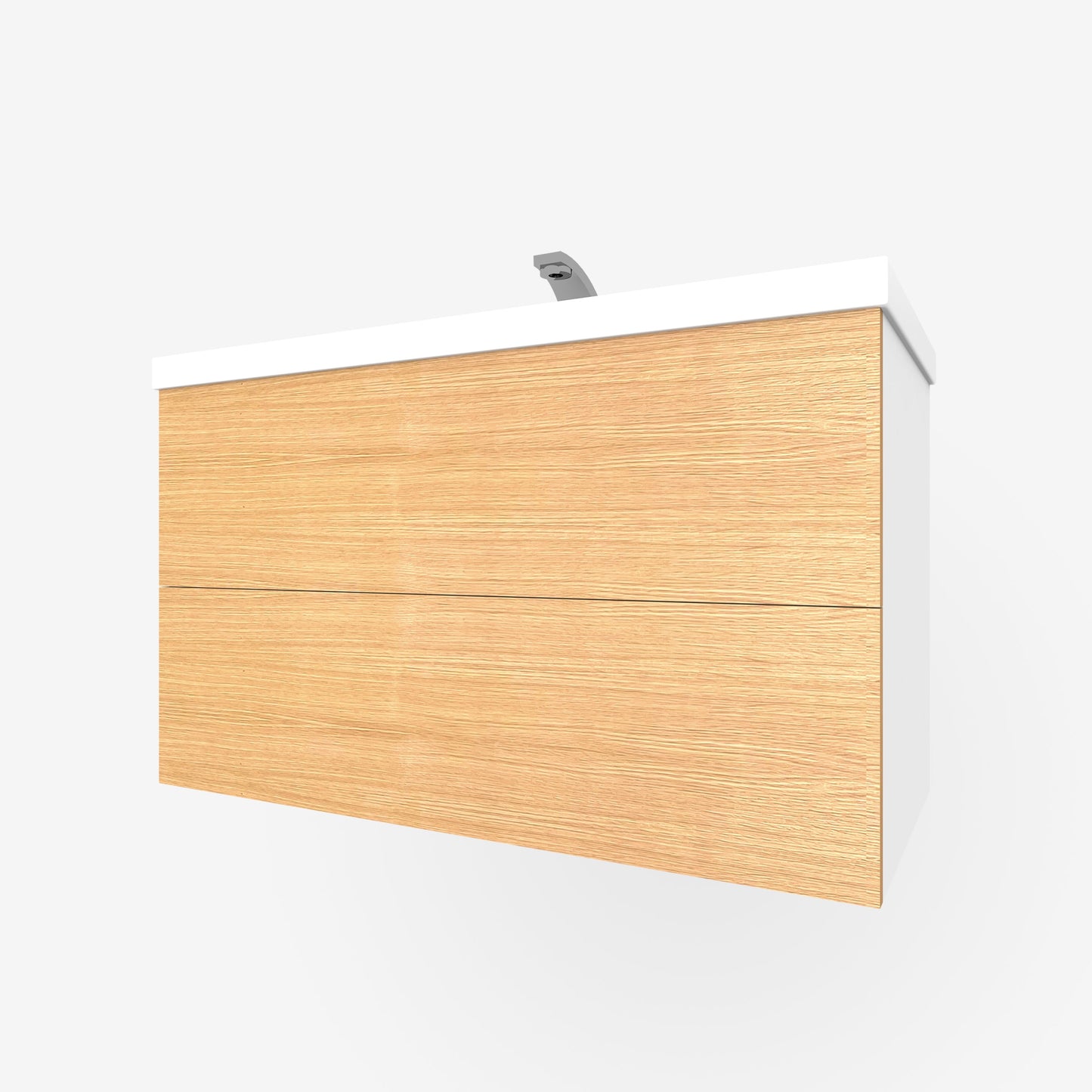 Rift White Oak 2-Drawers for Godmorgon