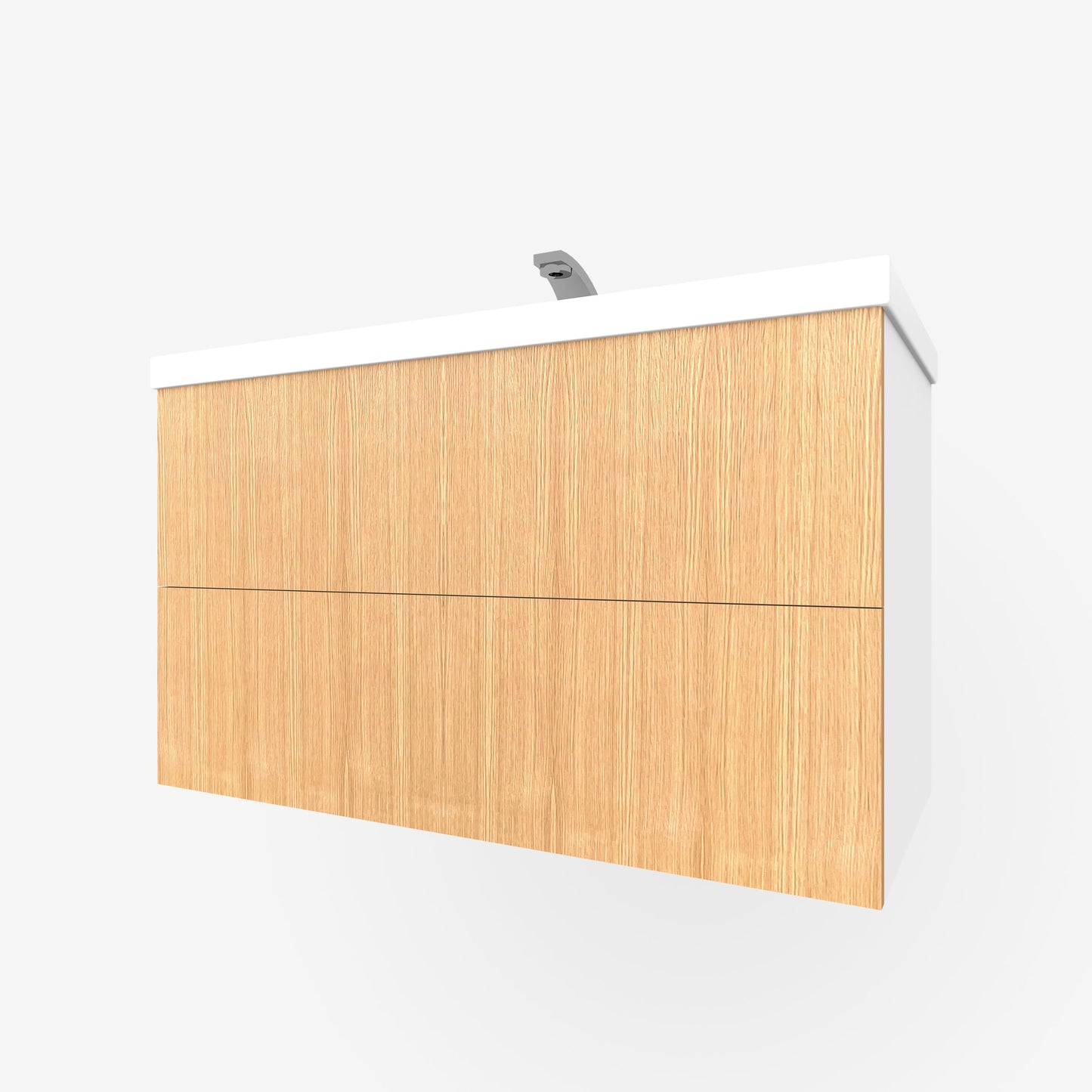 Rift White Oak 2-Drawers for Godmorgon