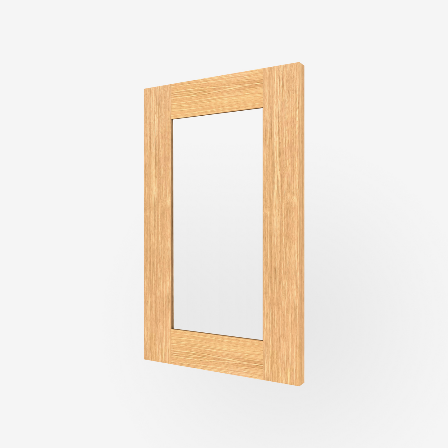 White Oak Shaker Glass-Ready Door for Sektion