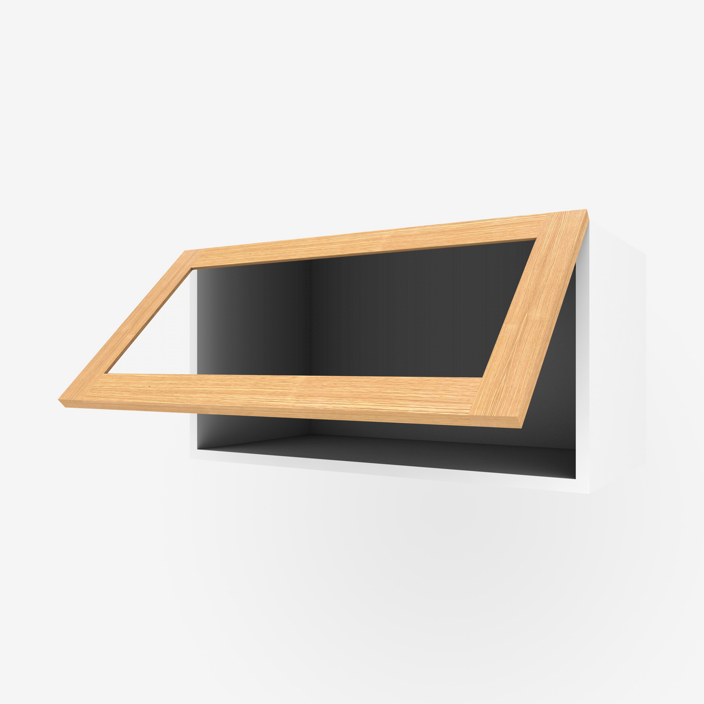 White Oak Shaker Glass-Ready Door for Sektion