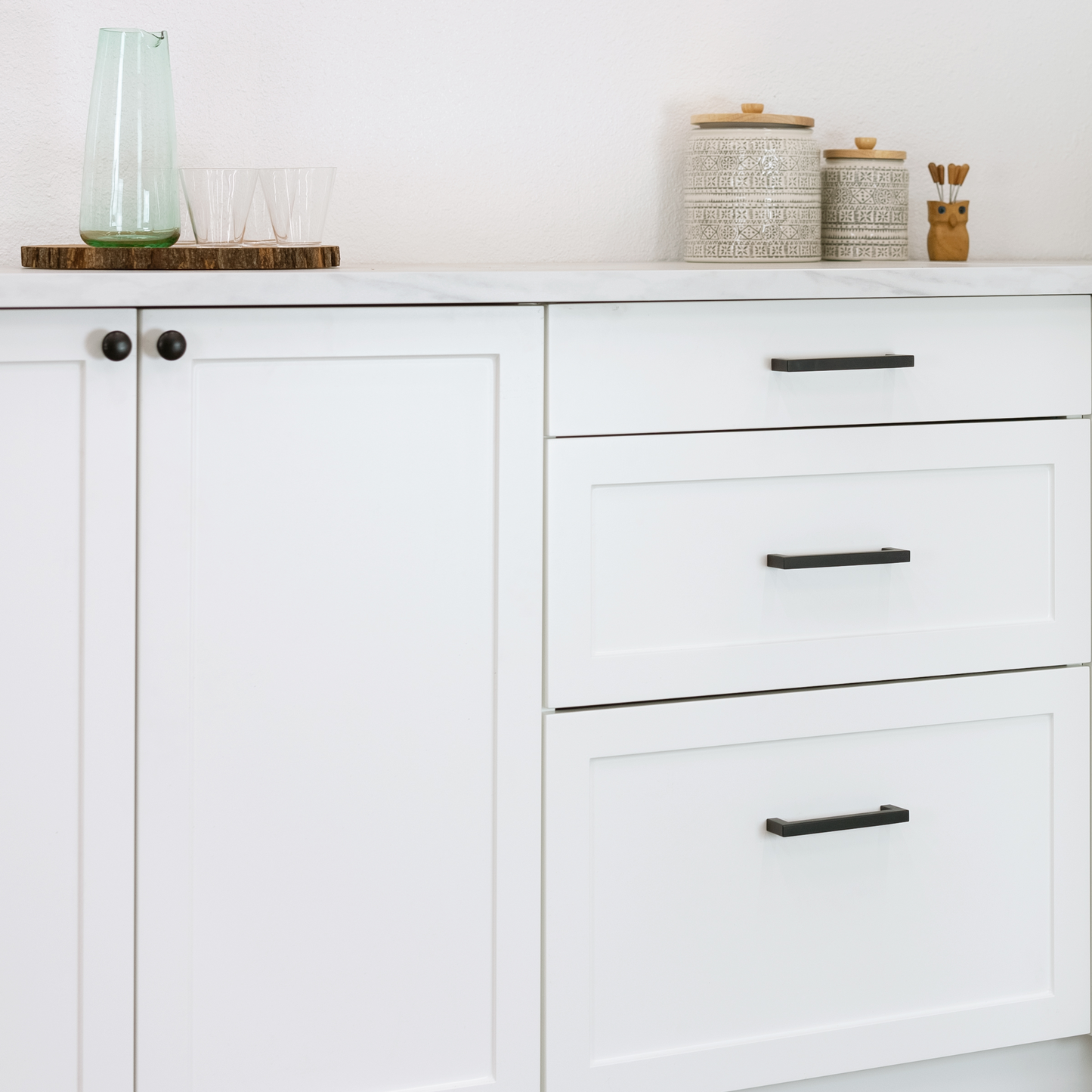 White Shaker Drawers for Sektion