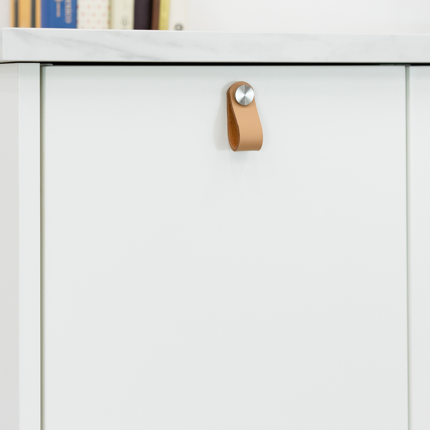 White Slab Pull-Out Drawer for Sektion