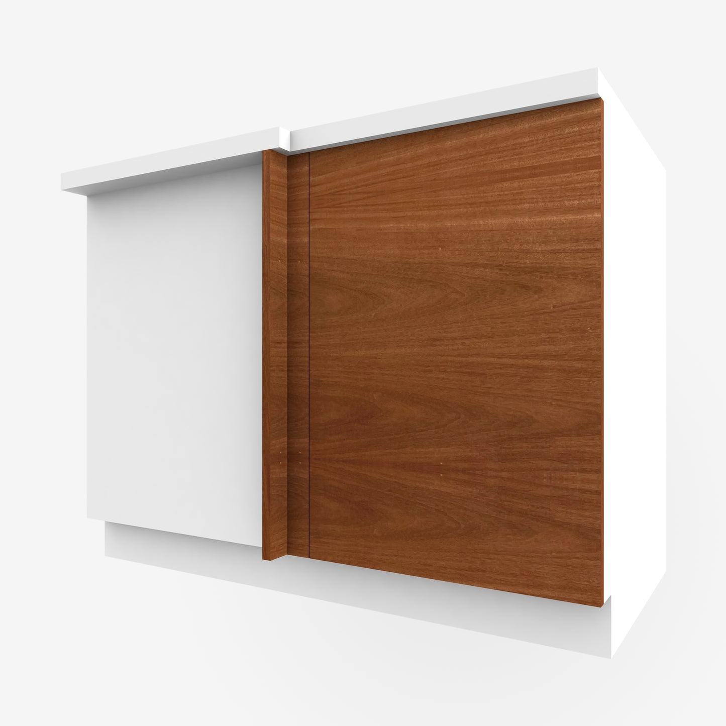 Mahogany Corner Cabinet Door for Sektion