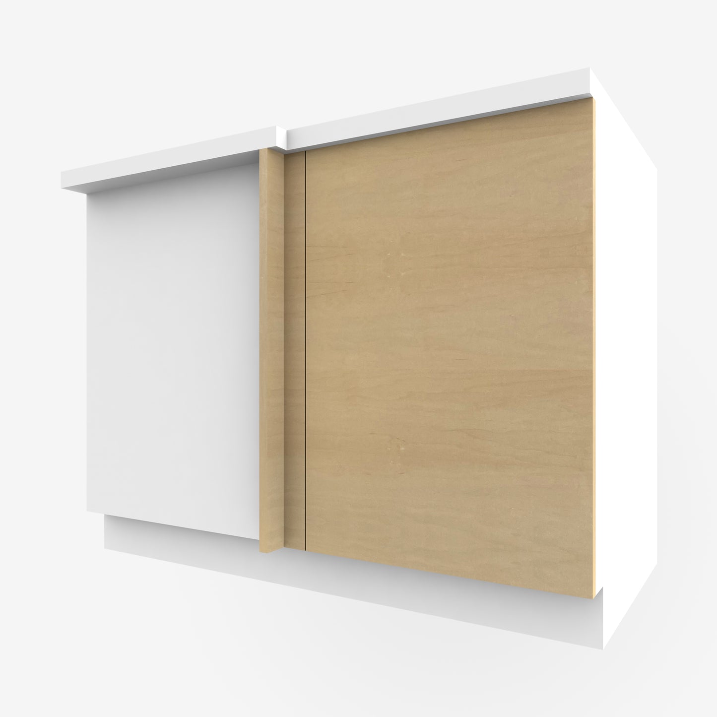 Maple Corner Cabinet Door for Sektion
