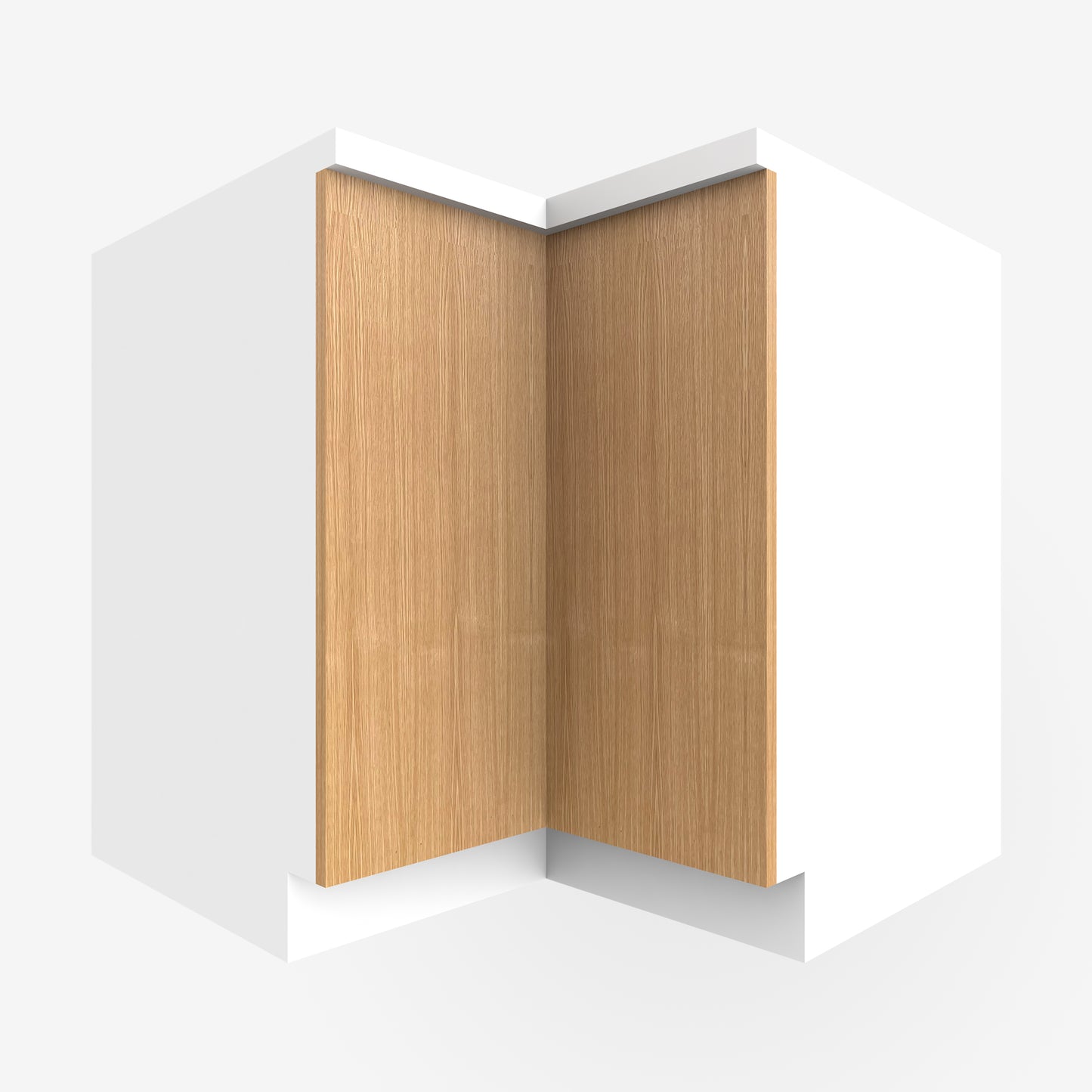 Rift White Oak Corner Cabinet Door for Sektion