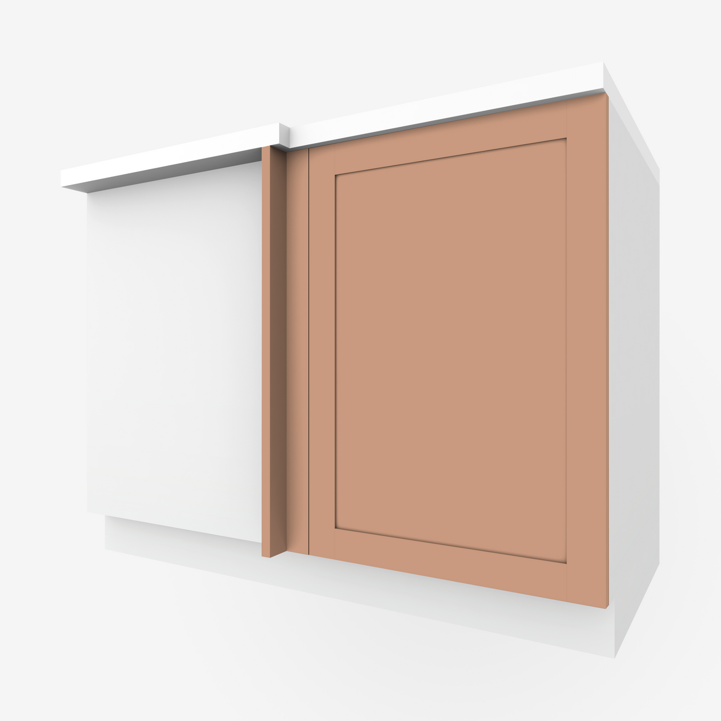 Clay Shaker Corner Cabinet Door for Sektion