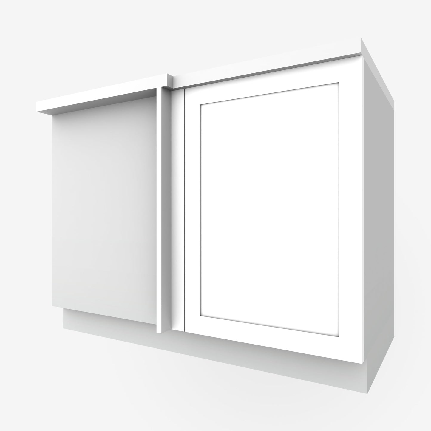 White Shaker Corner Cabinet Door for Sektion
