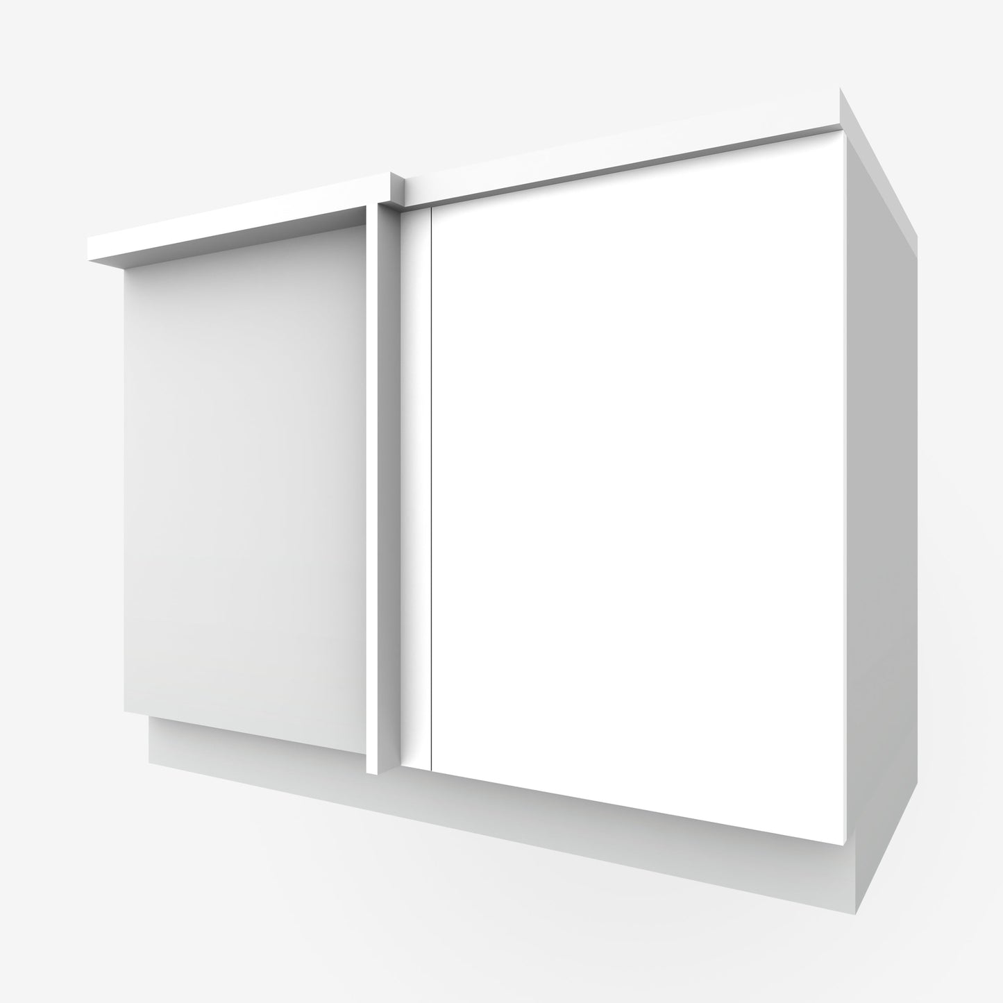 White Slab Corner Cabinet Door for Sektion
