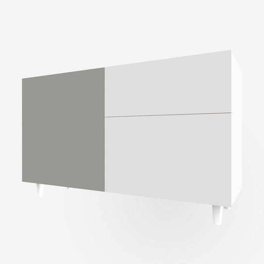 Revere Grey Slab Door / Drawer for Besta