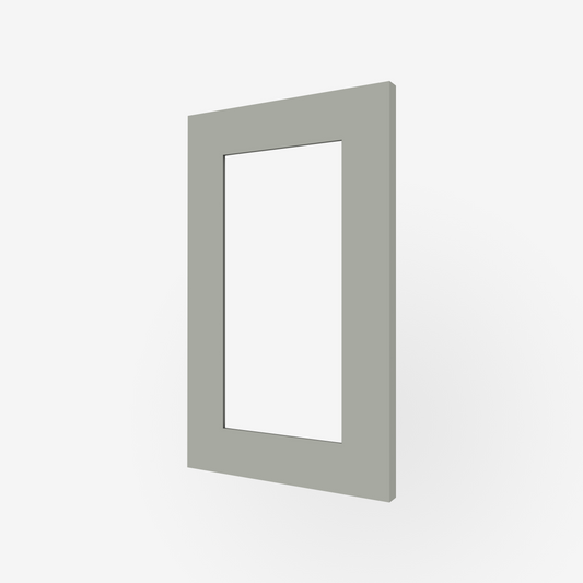 Revere Grey Shaker Glass-Ready Door for Sektion