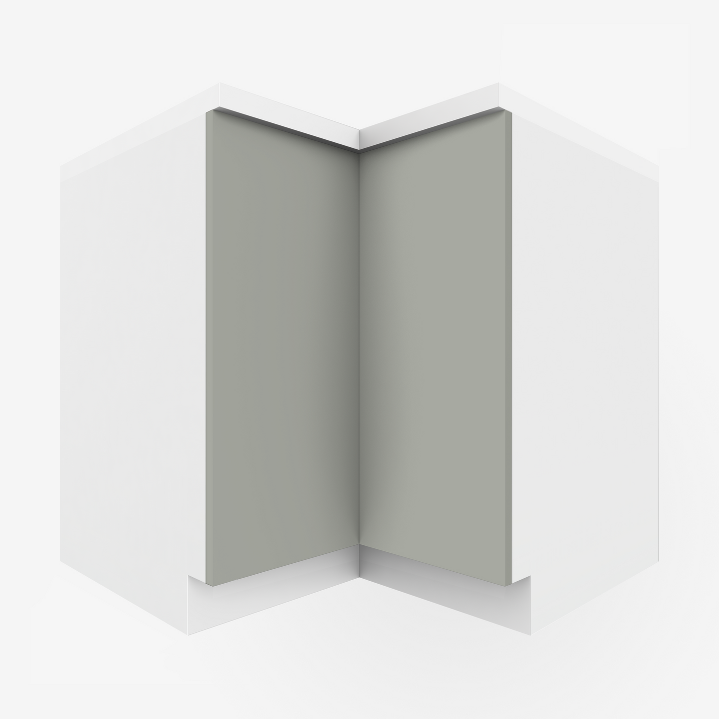 Revere Grey Slab Corner Cabinet Door for Sektion