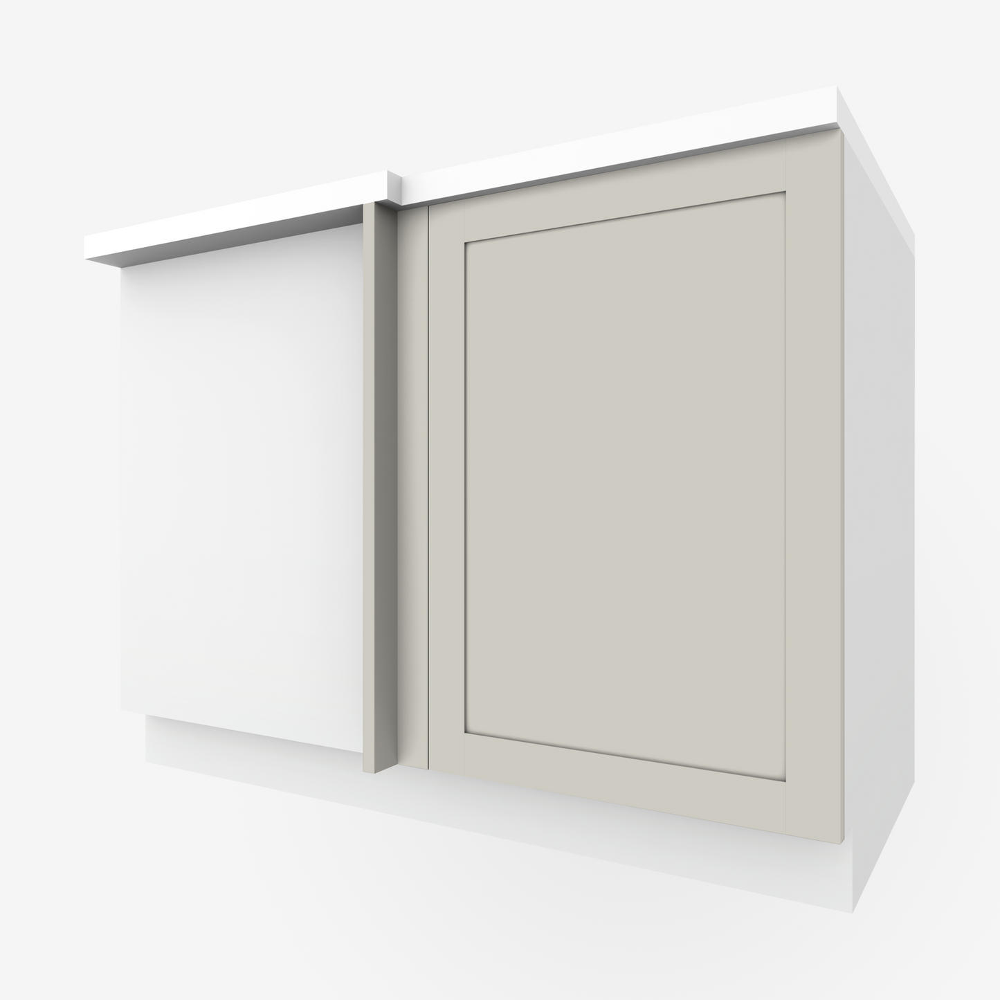 Soapstone Shaker Corner Cabinet Door for Sektion