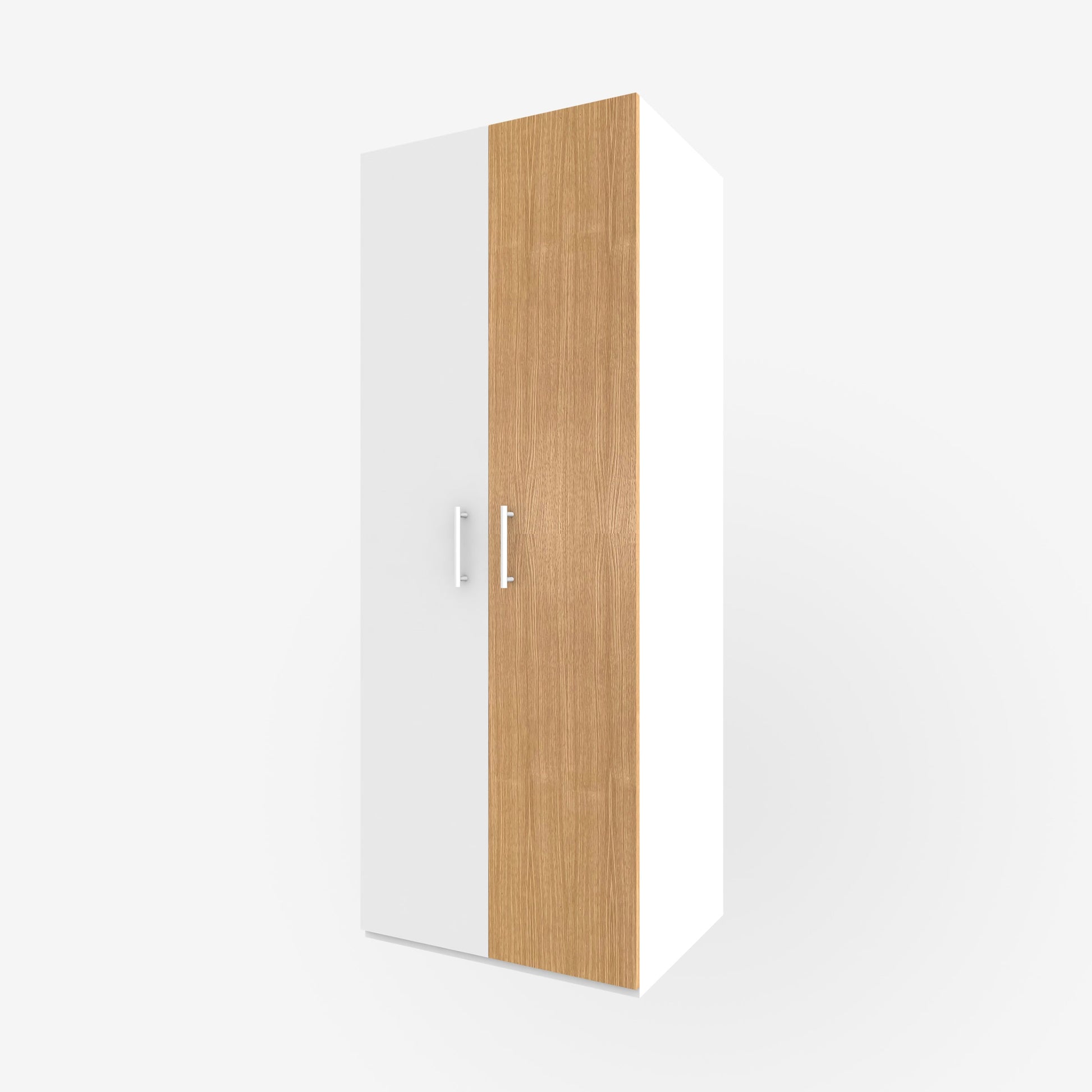 15" x 79" real wood veneer white oak slab door for Ikea or Swedeboxx pax closet cabinet