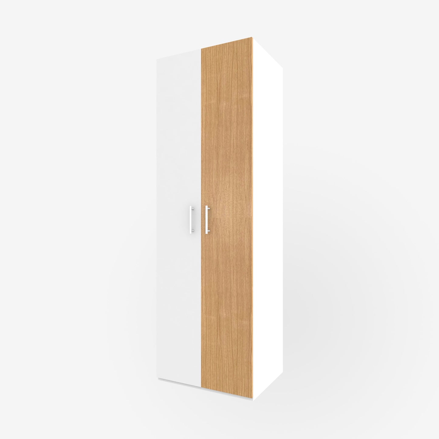 15" x 93" real wood veneer white oak slab door for Ikea or Swedeboxx pax closet cabinet