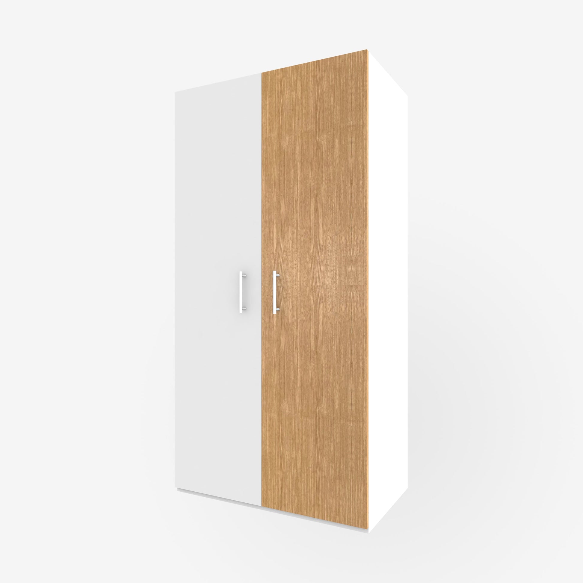 19.5" x 79" real wood veneer white oak slab door for Ikea or Swedeboxx pax closet cabinet