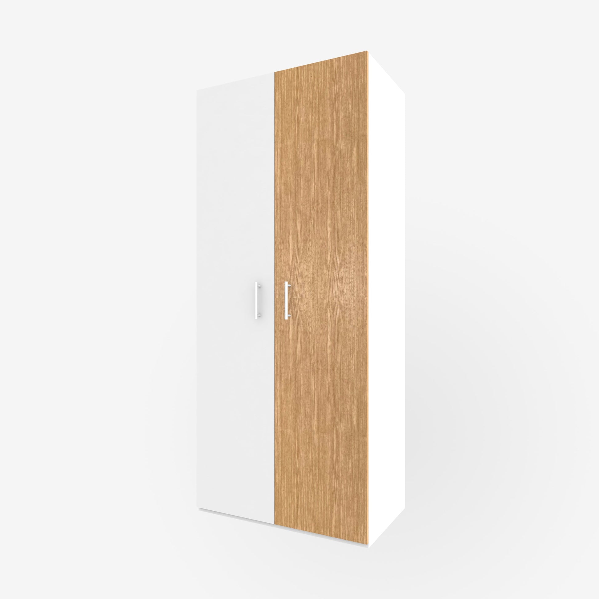 19.5" x 93" real wood veneer white oak slab door for Ikea or Swedeboxx pax closet cabinet