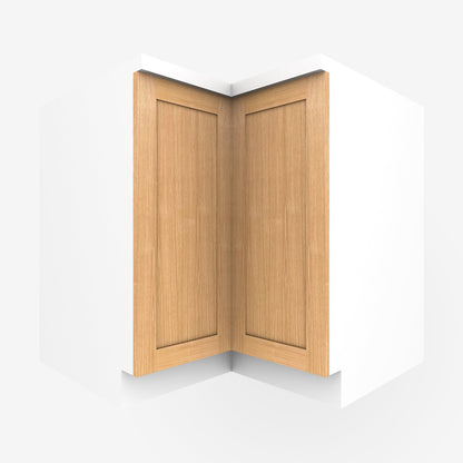White Oak Shaker Corner Cabinet Door for Sektion