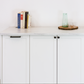 White Shaker Pull-Out Drawer for Sektion