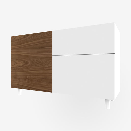 Walnut Door for Besta, Horizontal Grain 23 5/8" 25 1/4"